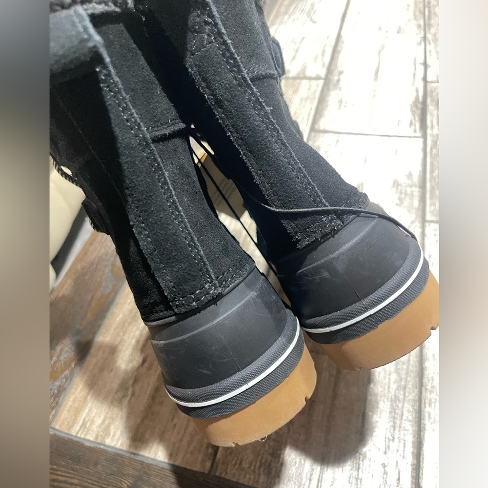 Cat And Jack Lined Winter Thermolite Boots Black Big Kids/Women/Juniors Sz 5 NWT - Picture 3 of 8